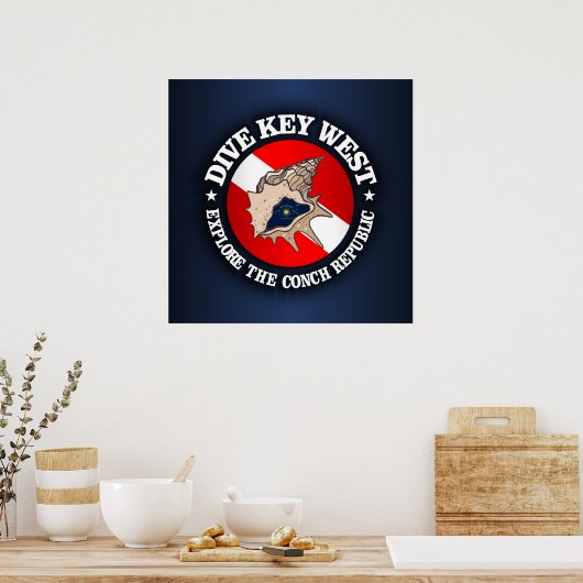 Tauchschlüssel West Poster (Küche)