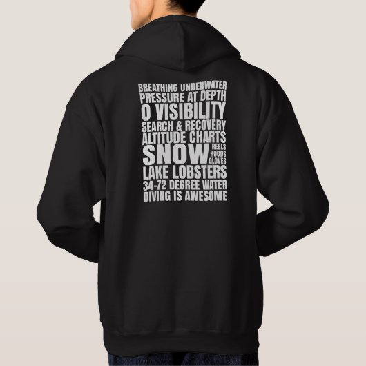 Tauchschule Colorado Hoodie (Rückseite)