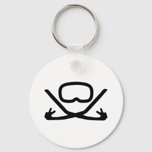 Tauchschutzbrillen und -Snorkel Schlüsselanhänger