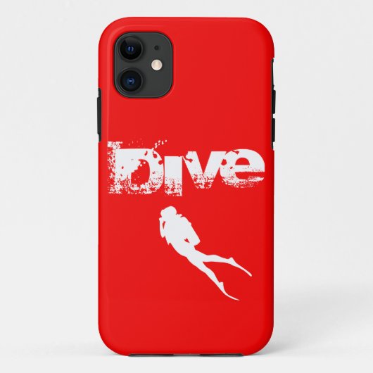 Tauchsport, American Diver Down Flag SCUBA Case-Mate iPhone Hülle (Rückseite)