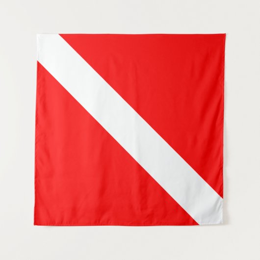 Tauchsport, American Diver Down Flag SCUBA Wandteppich (Vorderseite)