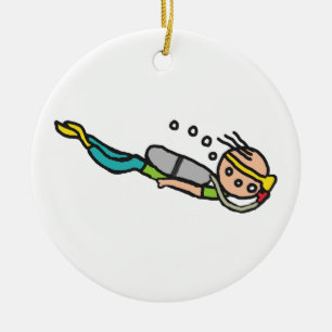 Tauchsport Keramik Ornament