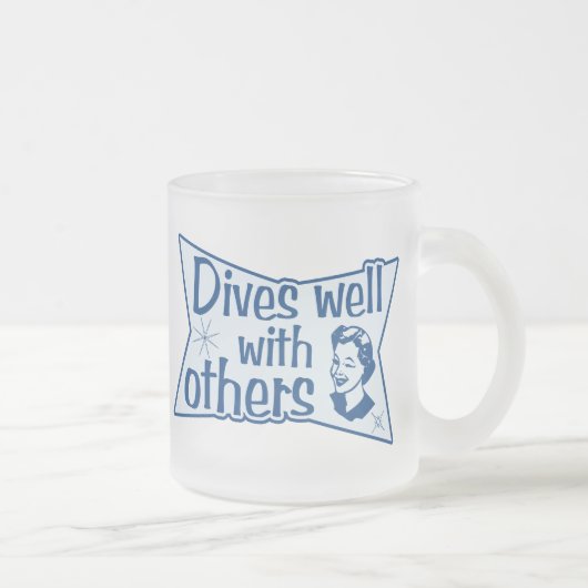 Taucht gut mit anderen mattglastasse (Rechts)