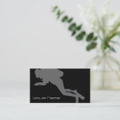 TauchVisitenkarte Visitenkarte (Stehend Vorderseite)