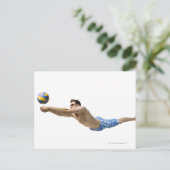 Tauchvolleyball-Spieler Postkarte (Stehend Vorderseite)