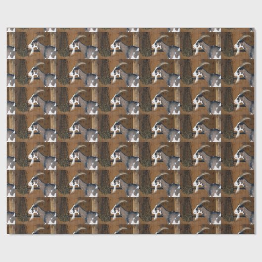 Tauernschecken-Ziege Geschenkpapier (Flach)