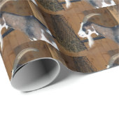 Tauernschecken-Ziege Geschenkpapier (Rolleneckpunkt)