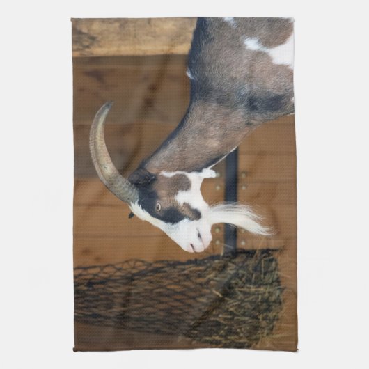 Tauernschecken-Ziege Geschirrtuch (Vertikal)