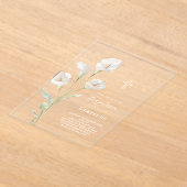 Tauf Einladung mit Calla-Lilie (Ablage )
