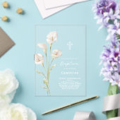 Tauf Einladung mit Calla-Lilie (In Situ (Hochzeit))