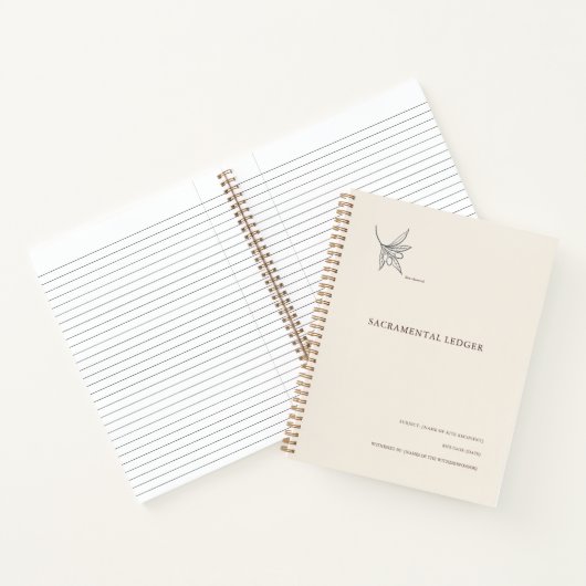 Tauf-/ Firm-/ Kommuniongedenkbuch Notizblock (Innenseite)