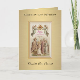 Tauf Glückwunsch Engel Grußkarte Karte