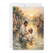 Tauf-Grußkarte nach Matthäus 28:19 personalisierba