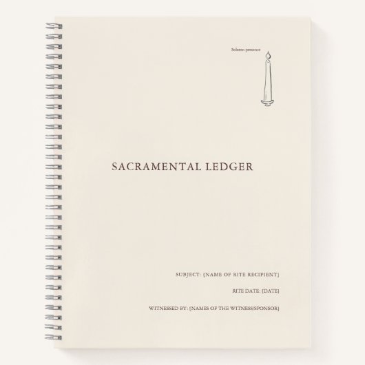 Tauf-/Konfirmations-/ Kommunions-Andenken Notizblock (Vorderseite)