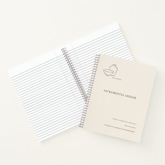 Tauf-/Konfirmationsritus Paten Andenken Notizblock (Innenseite)