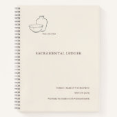 Tauf-/Konfirmationsritus Paten Andenken Notizblock (Vorderseite)