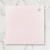 Tauf rosa Blumenkreuz Geschenkanhänger (Rückseite)