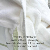 Tauf-Taufname-Fleece-Decke Paten-Geschenk Fleecedecke