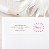 Taufadresse der weißen und rosa Tochter (Insitu)