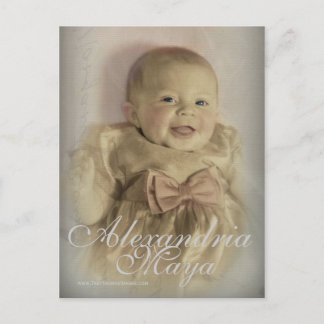 Taufankündigung2 Einladungspostkarte