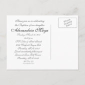 Taufankündigung2 Einladungspostkarte (Rückseite)