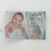 Taufankündigung Feiertagskarte (Innenseite)