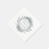 Taufbaby Junge Serviette (Ecke)