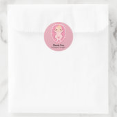 Taufbaby Runder Aufkleber (Tasche)