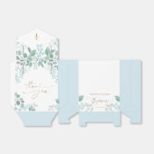 Taufbecken Aquarell kleine blaue Blumen Gefälligke Geschenkschachtel (Ungefaltet)