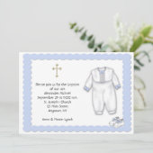 Taufbecken Blau Einladung (Stehend Vorderseite)