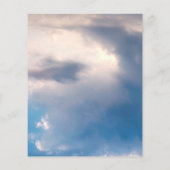 Taufbecken Blaue Himmel Junge Cross Budget Einladu Flyer (Hinten)