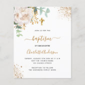 Taufbecken Eukalyptus Weißer Blütenkalender Einlad Flyer (Vorne)