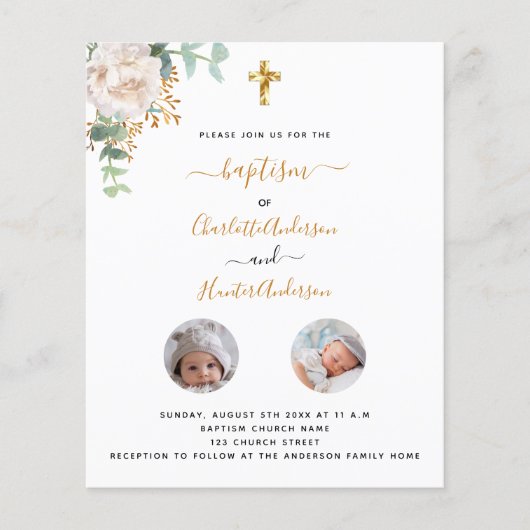 Taufbecken - Foto Flyer (Vorne)