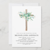 Taufbecken Grüne Eukalyptus Botanischer Garten Ein Einladung (Vorderseite)