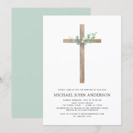 Taufbecken Grüne Sage Eukalyptus Einladung