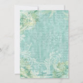 Taufbecken, religiöse Kommunion Einladung (Rückseite)