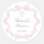 Taufbecken Runder Aufkleber (Vorderseite)