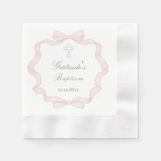 Taufbecken Serviette (Vorderseite)
