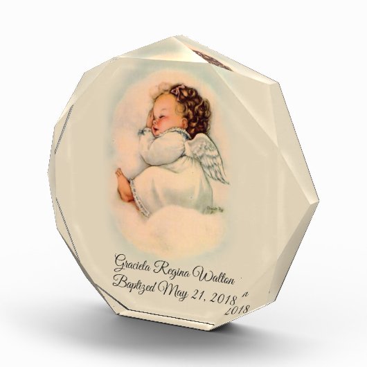 Taufbecken Vintages Baby Angel Fotoblock (Rechts)