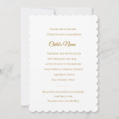 Taufbestätigung 1. Kommunion Trefolienkreuz Einladung (Rückseite)