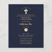 Taufbestätigung für die Blaue Goldmedaille (Vorderseite)