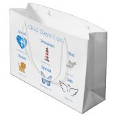 Taufbibelvers-Geschenktüte Große Geschenktüte (Rückseite Schrägansicht)