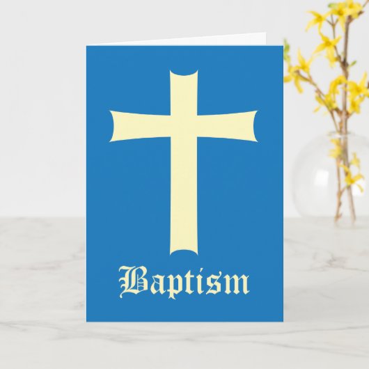 Taufbock Karte (Gelbe Blume)