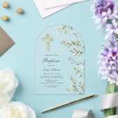 Taufbogen aus Wasserfarbe Acryleinladungen (Insitu (Hochzeit))