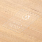 Taufe Acryleinladungen (Ablage )