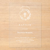 Taufe Acryleinladungen (Vorderseite)