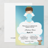 Taufe Angel Einladung (Vorne/Hinten)