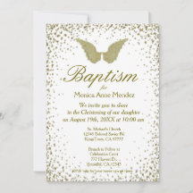 Taufe | Angel Wings & Gold Confetti