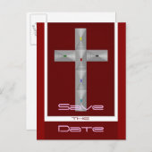 Taufe Ankündigungspostkarte (Vorne/Hinten)