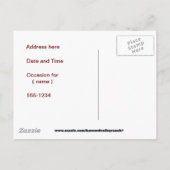 Taufe Ankündigungspostkarte (Rückseite)